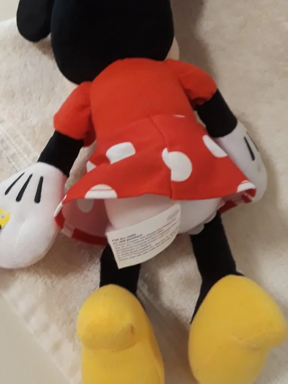 Disney 2Pc: Minnie Mouse NWT Plush + 1991 Walt Disneys Story Land Hardcover Book